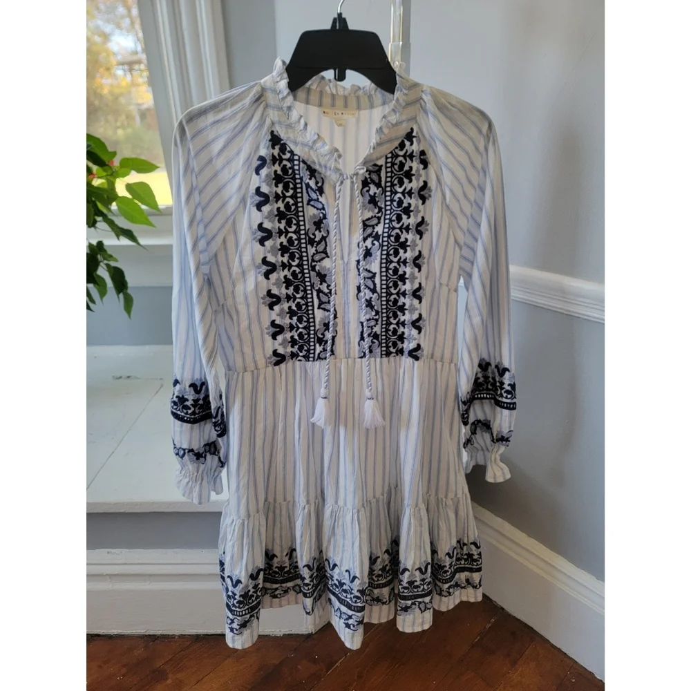 ROLLER RABBIT Womens white and blue paisley print dress - Picture 4 of 10